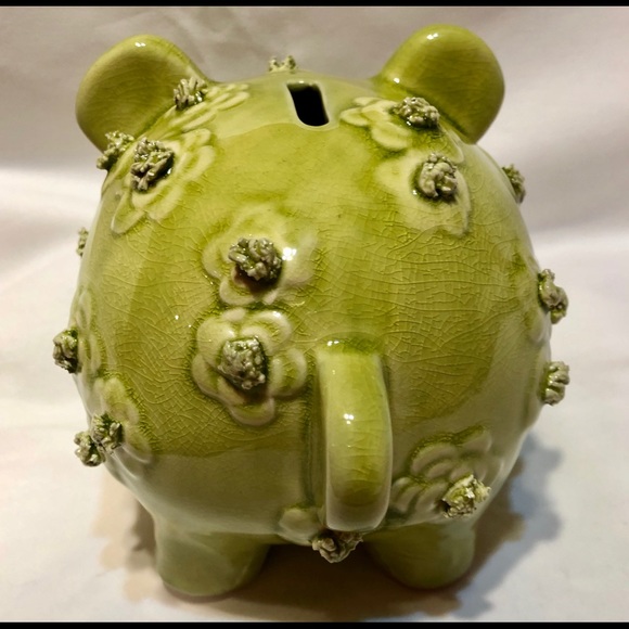 VINTAGE PORCELAIN PIGGY BANK - Picture 3 of 6